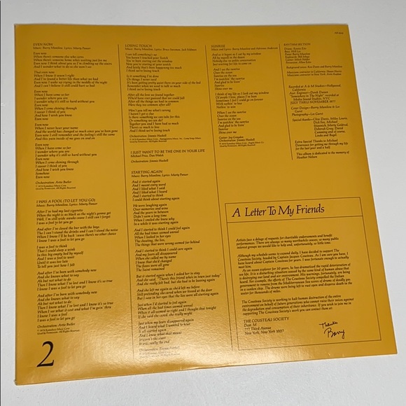 Vintage BARRY MANILOW Even Now Vinyl Record - Picture 6 of 8